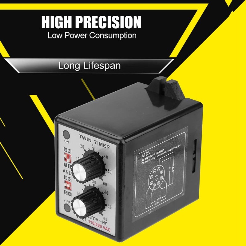 ATDV-NC Twin Timer Relay, with Timing Power-on and Power-Off Function