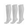 Luxury Divas White All Cotton 3 Pack Extra Heavy Slouch