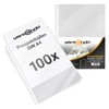 versando 100x A4 Business Document Wallets with Book Edge Transparent