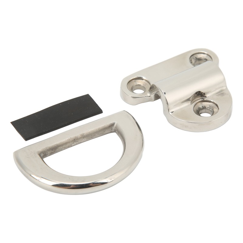 Stainless Steel Marine Folding Pad Eye Cleat Heavy Duty D