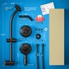 Egretshower Handheld Showerhead & Rain Shower Combo for Easy Reach,