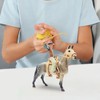 Fenteer Horse Figure Animal Model with Saddle PVC Small Realistic