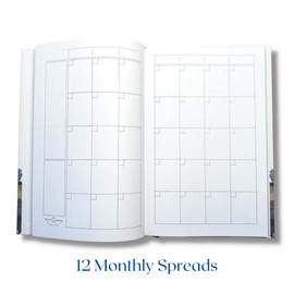 Made in Canada UNDATED Weekly Planner, Paper Harbour, 6 x 9” Hard Cover, Undated Agenda