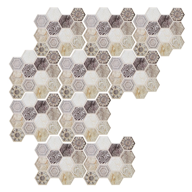 10Pcs Self Adhesive Sticker Background PVC Wall Decal Tile Sticker