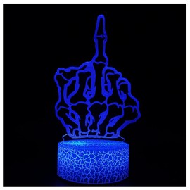 DNTESR 3D Optical Illusion Night Lights Visual Creative LED Desk Lamp Remote Control and Touch Control 7 or 16 Colors Change USB Powered for Home Decorations or Holiday Kids's Gifts