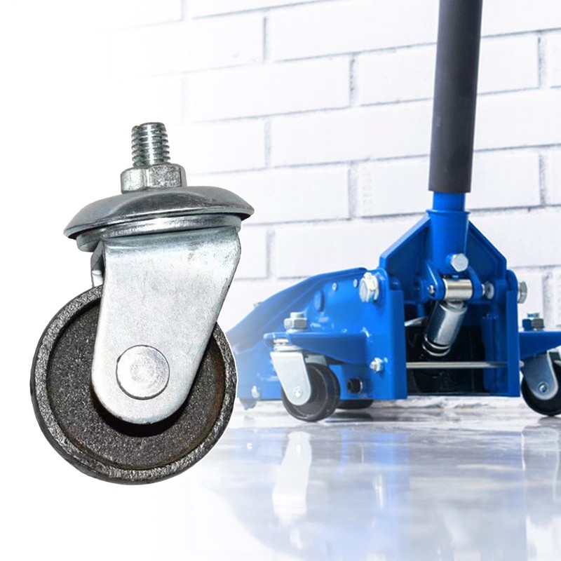 MagiDeal Floor Jack Caster Horizontal Jack Caster Black Wheel 12mm