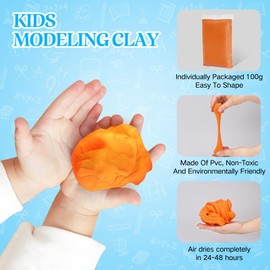 100g Foam Clay, Air Dry Clay for Adults, Colored Foam Clay, Blue Air Dry Ultra Light Clay, Non-Toxic, Non-Sticky, Ideal Gift for Boys and Girls