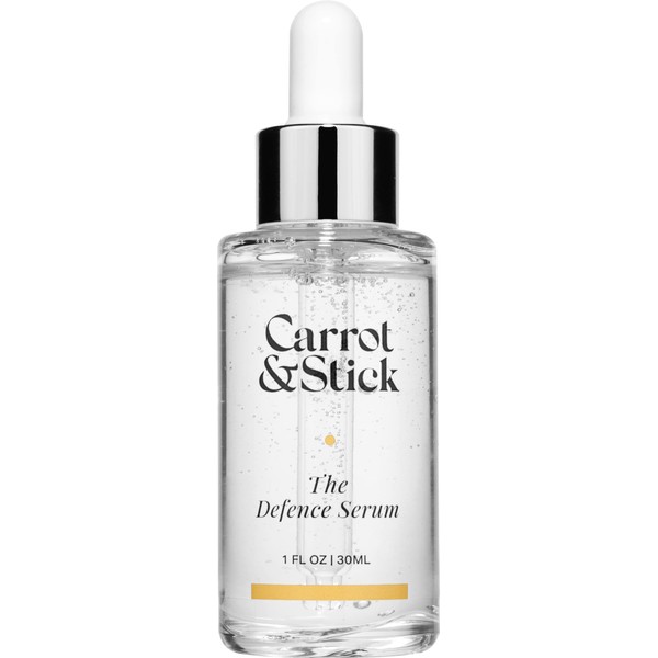 Carrot & Stick The Defense Anti-Aging Serum - Fights Fine Lines and Wrinkles, Boosts Collagen, Cruelty-Free Beauty, Suited for All Skin Types, 1 Fluid Ounce