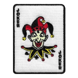 Cypress Collectibles Joker Iron-On Patch Embroidered Poker Las Vegas Playing Cards