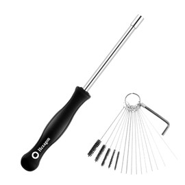 Hexagon Carburator Adjustment Tool, 59108902307 4mm Hex Screwdriver with 15 PCS Cleaning Brush, Wrench, for Stihl Ryobi Poulan Homelite Husqvarna Echo Chainsaw Weed Eater Wacker Trimmer Lawn Mower