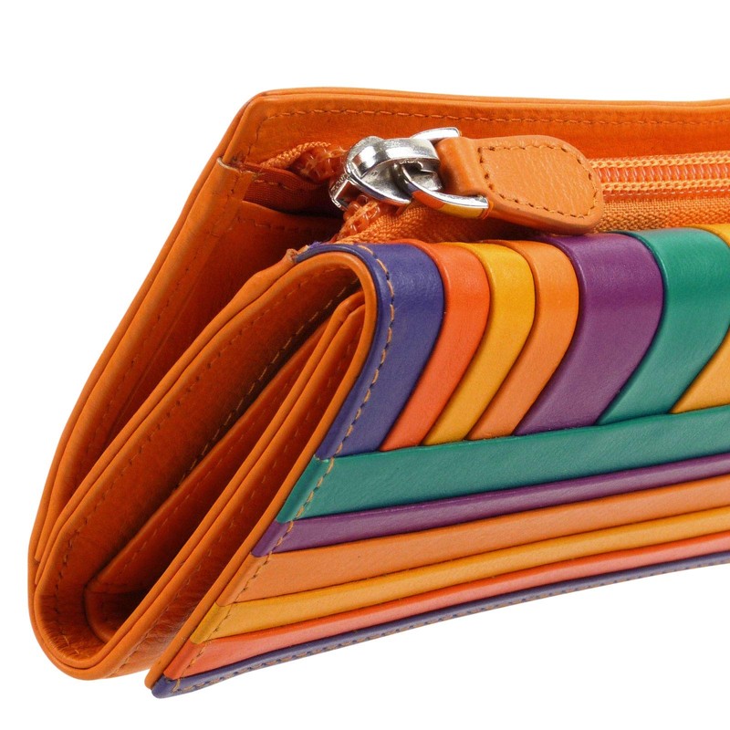 Golunski Leather Ladies Tri-Fold Flap Over Purse/Wallet Seville Range