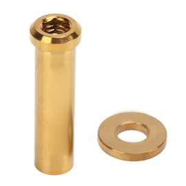Road Bike C Clamp Fixed Nuts 30mm Titanium Alloy Antirust Anti Oxidation Fine Polishing Bike Brake Calipers Nuts for Bike Gold
