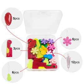 32pcs Needle Threaders Assortment, Hand Sewing Needles Threaders Large Eye, Needle Threaders for Hand Sewing,Machine