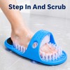 2pcs Shower Foot Scrubber for Bath - Silicone Foot Cleaner