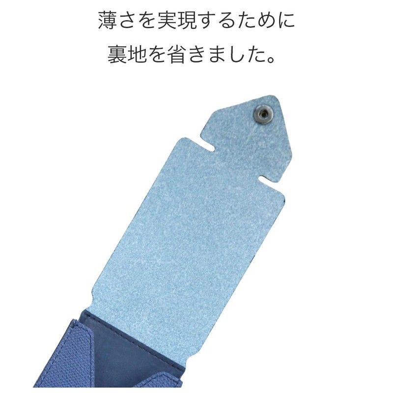 Abrasas Thin Card Case, Made in Japan, Turquoise