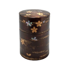 Sokeshi Tea Caddy (Medium Length) Shell with Flower, 34284