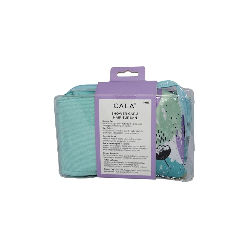 CALA - gorro de baño + turbante super absorbente para