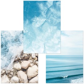 ARTBAY Poster Set of 3 DIN A3 (29.7 x 42.0 cm) - Dreams - Sea | Landscape | Nature | Wall Pictures for the Living Room, Bedroom, Kitchen or Office | Premium Quality | Without Picture Frame