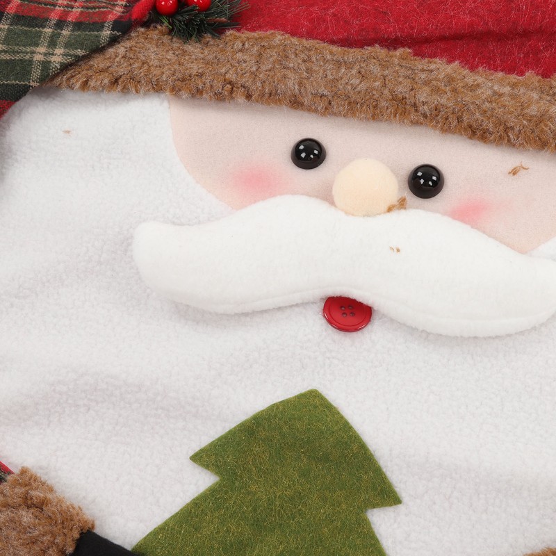 2pcs Christmas Chair Back Cover Decorative Non Woven Fabrics Old