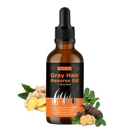 VAEYAE Herbal Gray Hair Reverse Essential Oil for Man & Woman, Grey Hair Darkening Conditioner Essence, Restore Natural Black Color With Usma Polygonum Multiflorum Herb Oil Blend for Hair Growth Serum