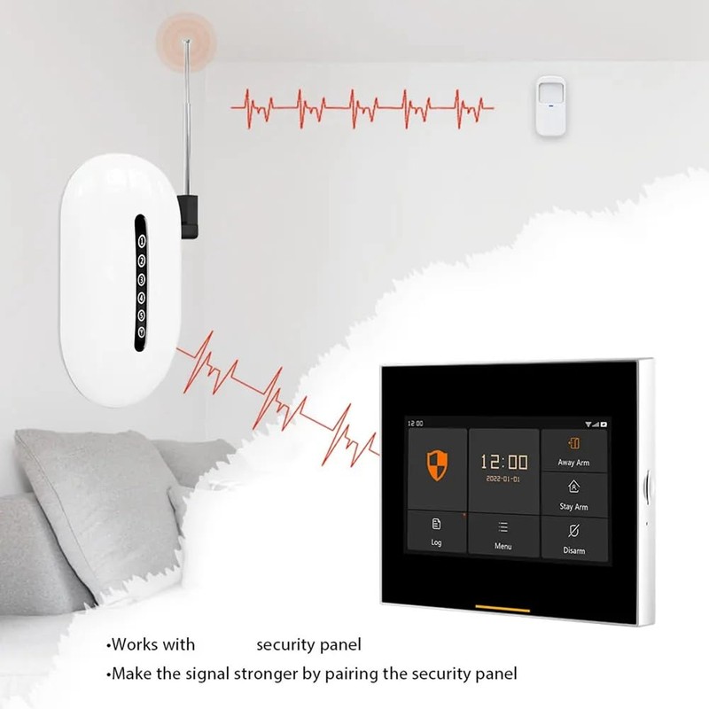 Daiilg Signal Repeater Wireless Extender 433MHz Long Range Booster Barrier-Free