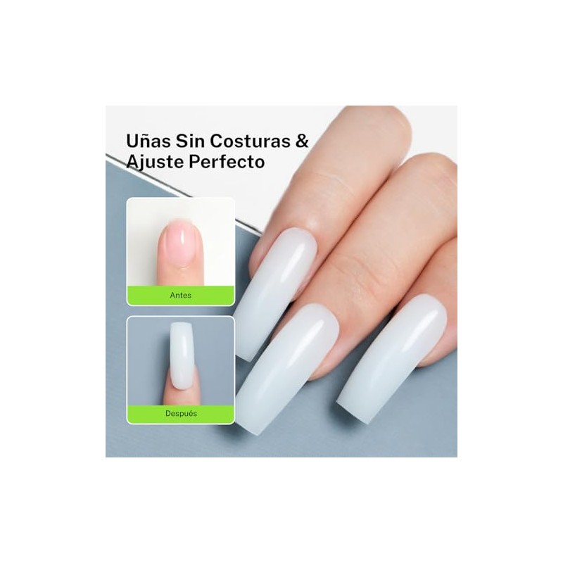 CHERIMOYA Formas de Uñas para Polygel,120 Pcs 12 Tamaños con