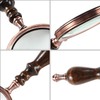 MSLAN Magnifying Glass,10X Antique Copper Handheld with Wooden Handle and