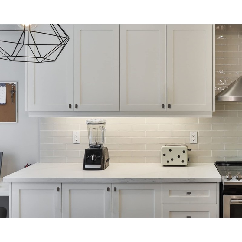 Amerdeco 10 Pack Matte Black Cabinet Knobs 1.46 Inch(37mm) Single