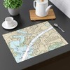 Buzzards Bay Cape Cod Canal Entrance Nautical Chart Cotton Placemat