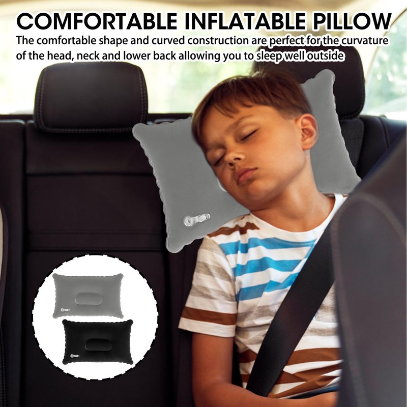 Vidacharmy 2 x Soft Inflatable Pillows, Ultralight and Portable Small