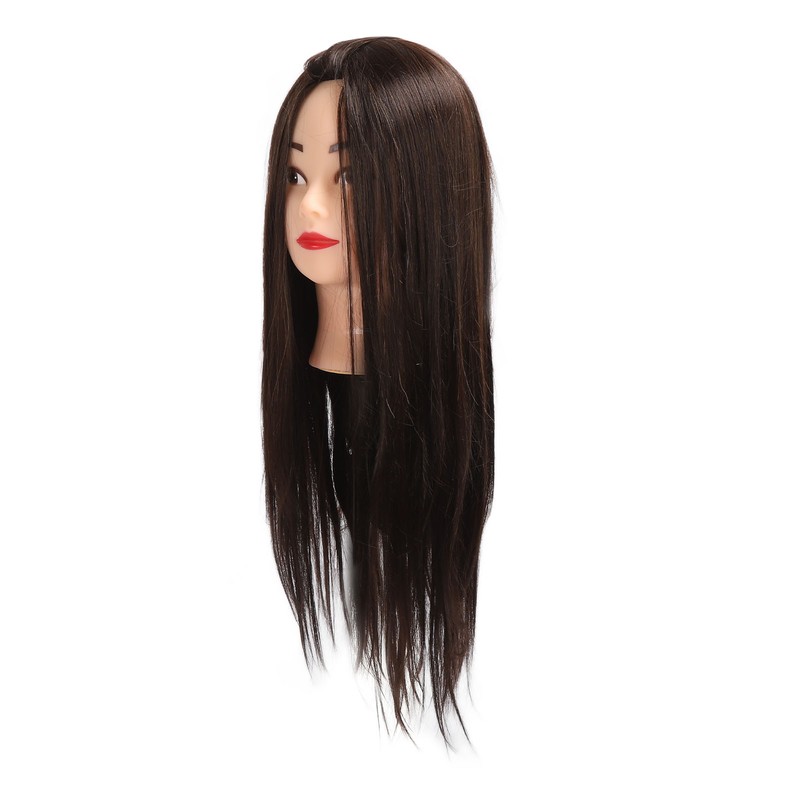 Hairdressing Mannequin Head 63cm Synthetic Fiber Head Styling Middle Part