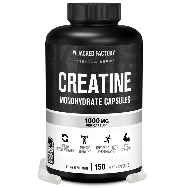 Jacked Factory C?psulas de Monohidrato de Creatina: