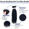 Human Braiding Hair for Boho Braids 20inch 100% human hair