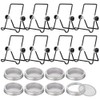 SUNCHSEN 8 Sets Sprouting Jar Kit Sprouting Stands Jar Screen
