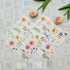 EdenChiy Butterfly Printed Disposable Paper Napkins 100 Pcs Unbleached Pure