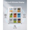 9-Card Acrylic Trading Card Display Frame, Wall or Desktop Stand