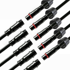 Waterproof Connectors 3 Wire,20AWG Male Female Plug LED Connector with 3Pin Waterproof Connectors,IP68 20CM Extension Cable for Car, Truck, Boat,LED Strip Lights,(5Pairs)