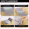 ALCOVA 4 Pack Bed Sheet Organizers and Storage with 1