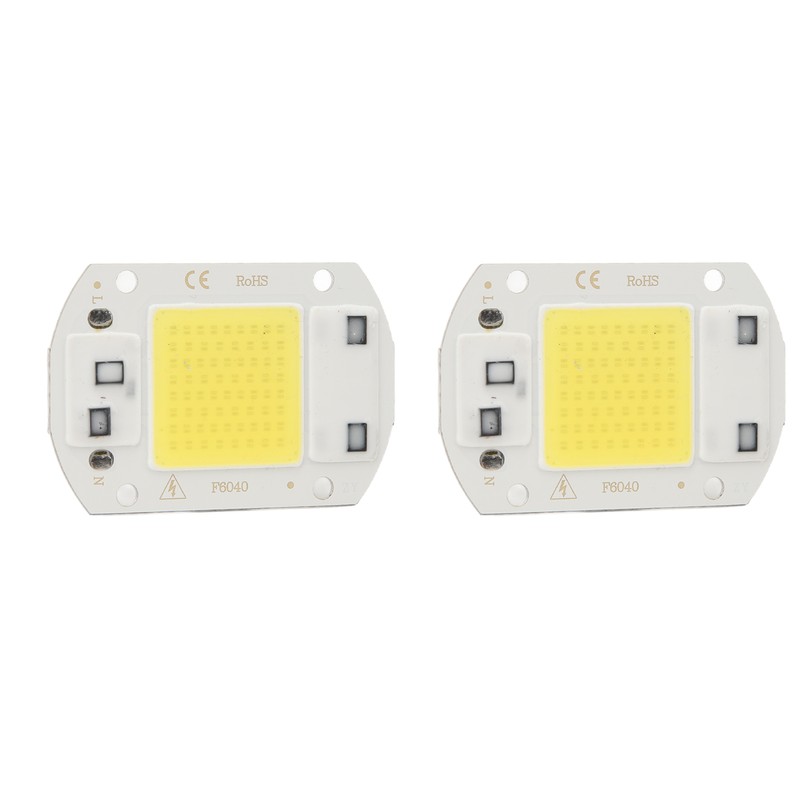 2 Pcs LED COB Chip High Power Driverless Integrated SMD