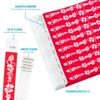 500 WristCo Red Hawaiian Flower Tyvek Wristbands for Events -