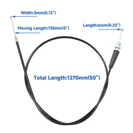 HIAORS 50 inch Throttle Cable for CT200U Mini Baja MB165 196cc 5.5hp MB200 200cc 6.5hp Pit Bike Heat Warrior MOTOVOX MBX10 MBX11 Parts
