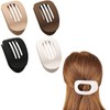 4 Pcs Flat Claw Clip,Curved Design Flat Hair Claw Clips,4