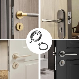 6 Piece Door Handle Spring Kit Replacement, DIY Door Handle Spring Repair Kit for Left & Right Doors, 2.5 Turns, 1.2mm Thickness – Universal Door Handle Springs & Cassette