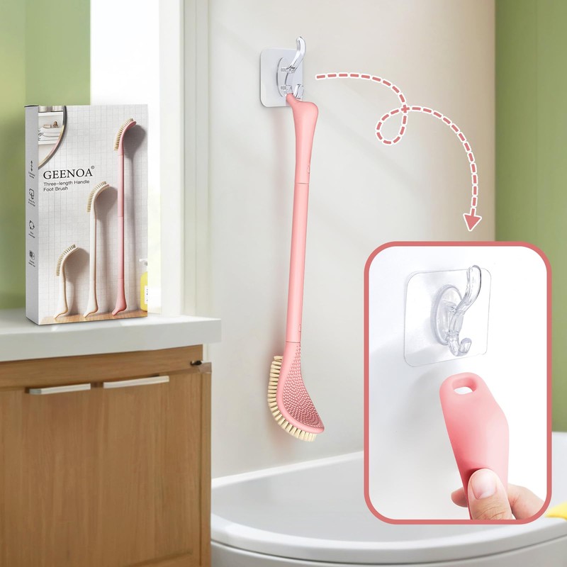 GEENOA New Foot Brush & Foot Files Set(3PCS), 3-in-1 Foot