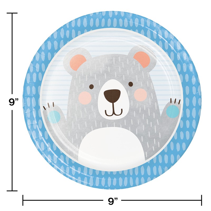 Trendware Bear Party Paper Plates, 24 Count