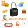 Enajucy Metal Timer Lock - Electronic Time Padlock with LCD