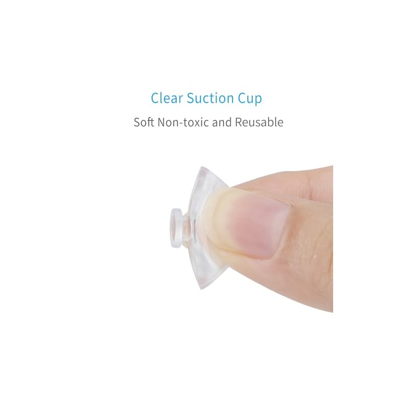 Pawfly Pawfly 20 Pack Clear Suction Cups 2 cm PVC