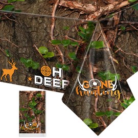 Containlol Camo Table Cloth Plastic Hunting Birthday Party Decorations Camo Hunting Tablecloths Decorations Woodland Table Covers for Camouflage Baby Shower Party Supplies(1 Piece)