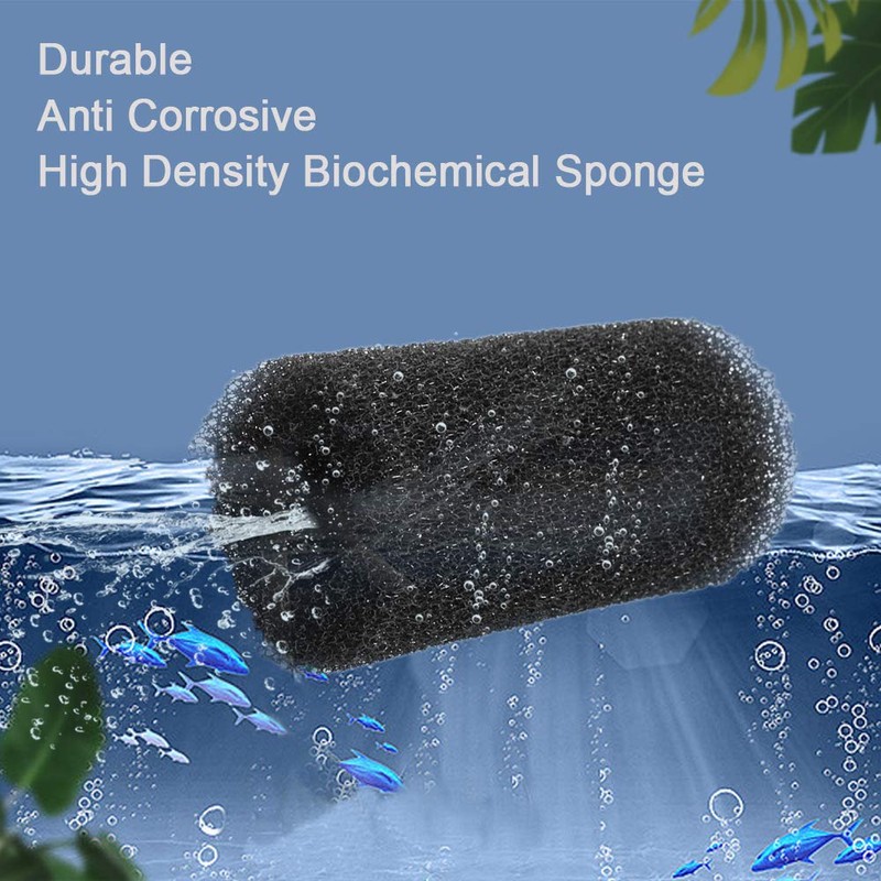 IAFVKAI 6 PCS Pre-Filter Sponge Aquarium Foam Sponge Roll Intake