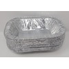 12 x 19cm Aluminium Foil Rectangle Pie Dish Tray Pan
